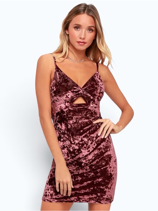 Free People Dresses & Skirts - Free People Come Together Velvet Twist Front Bodycon Dress, Size S, MSRP $88